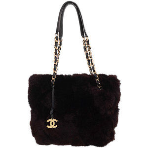 Chanel Fur Chain Tote Bag